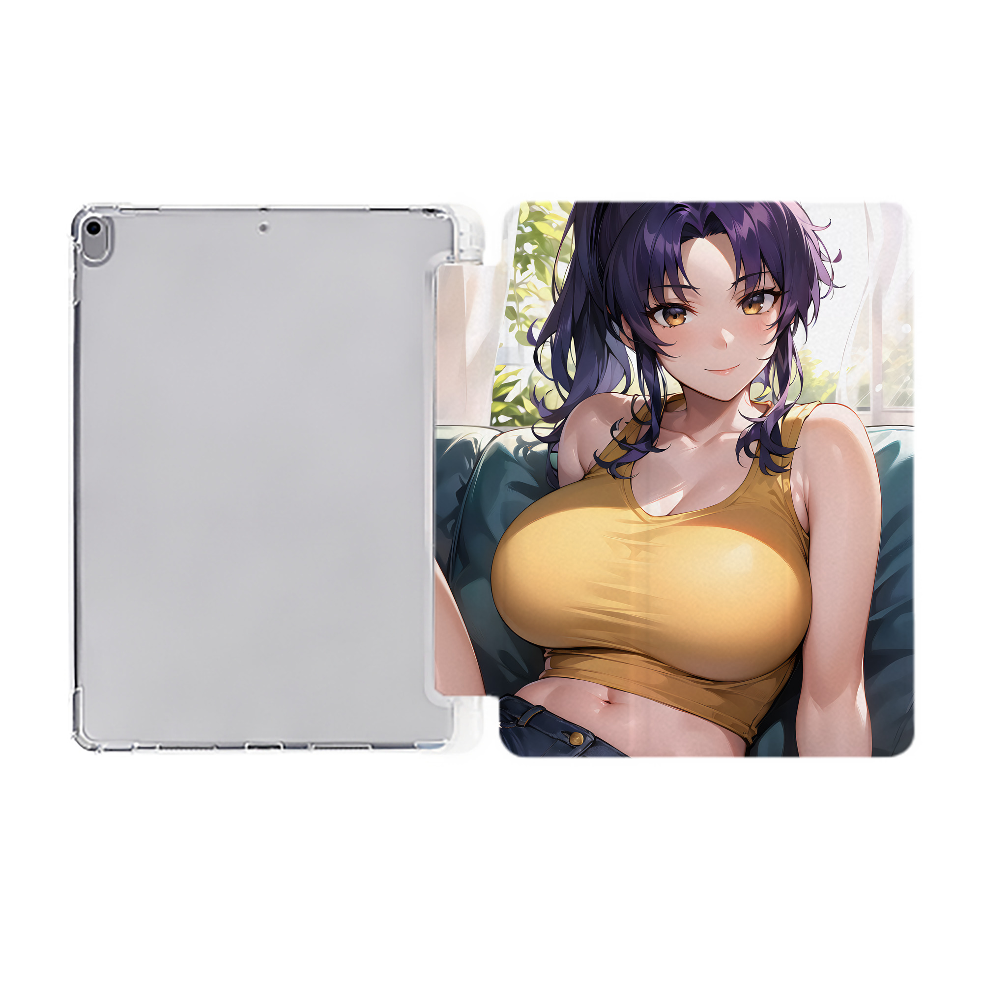 （画像用） EVA 新世紀エヴァンゲリオン IPad ケース ペン収納付き 三つ折りスタンド PUレザー×シリコン 対応機種9.5/10.5/10.9インチ
